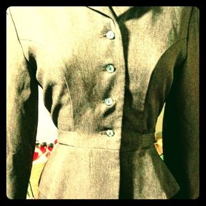 Two Piece Peplum Suit (L)